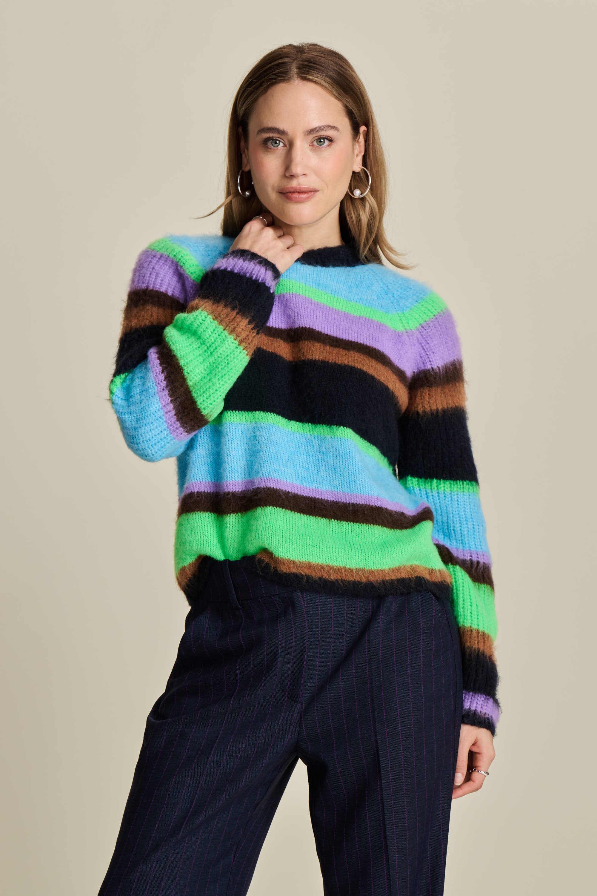 Pullover Brushed Stripes