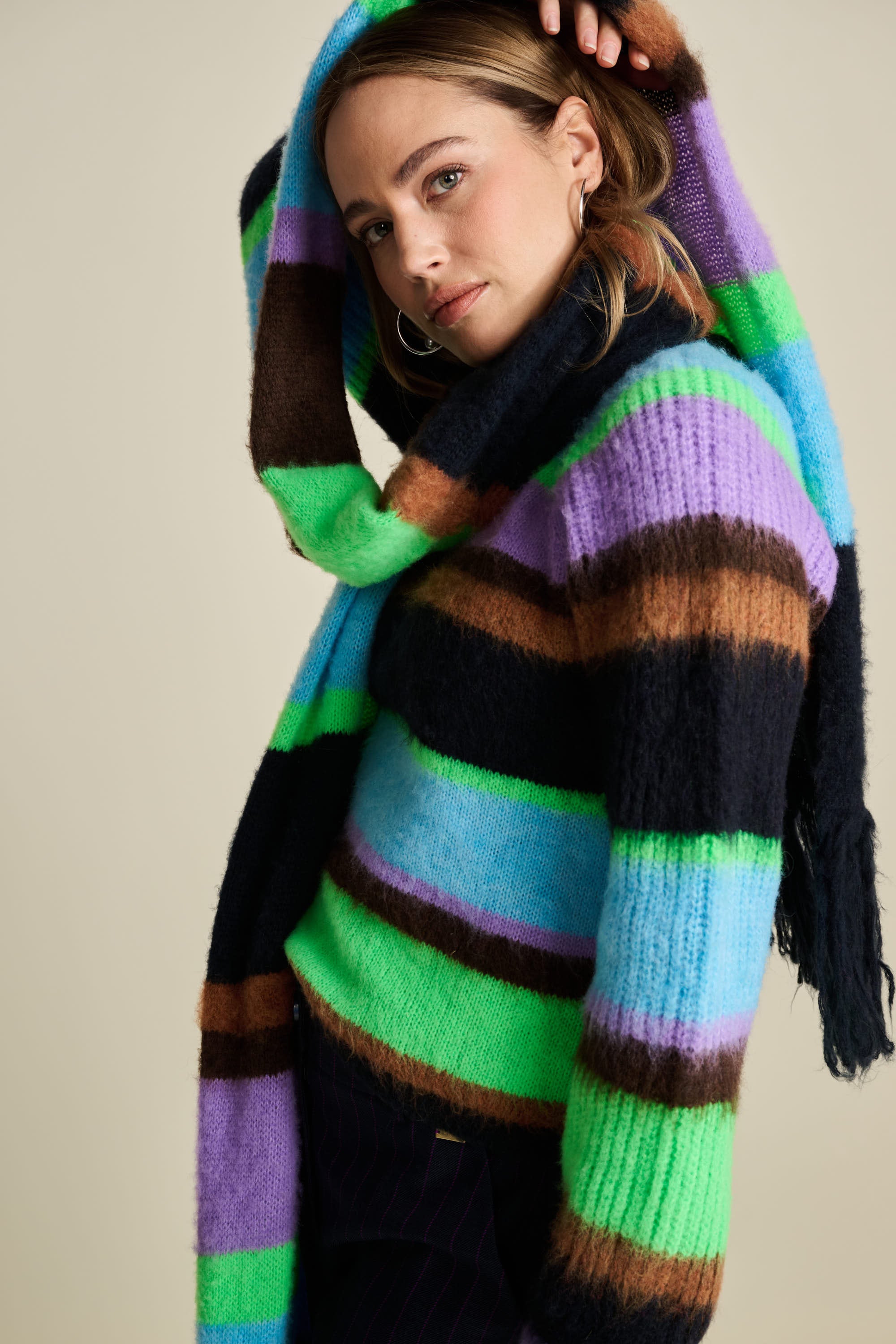 Pullover Brushed Stripes