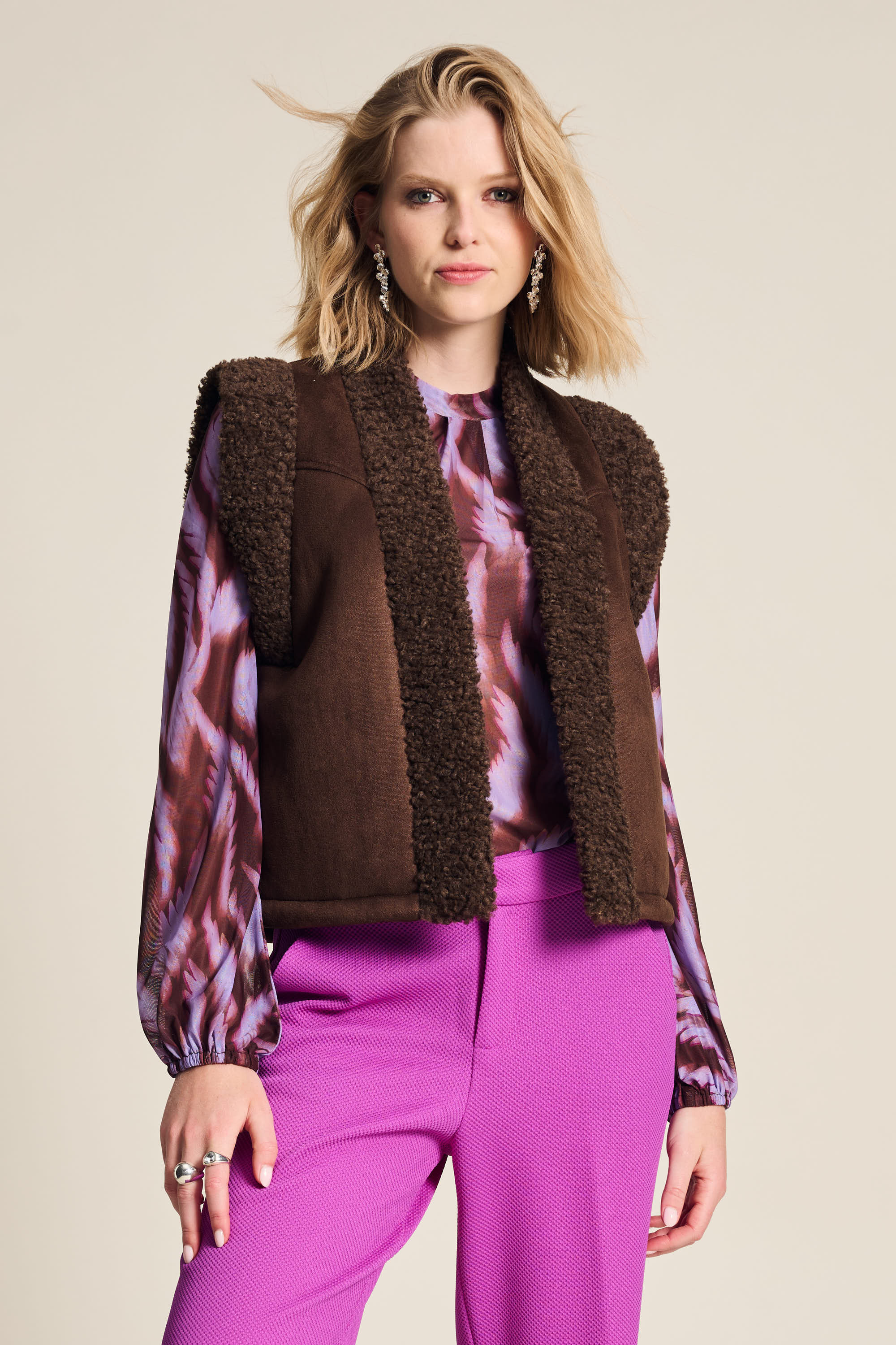 Gilet Lammy Brown