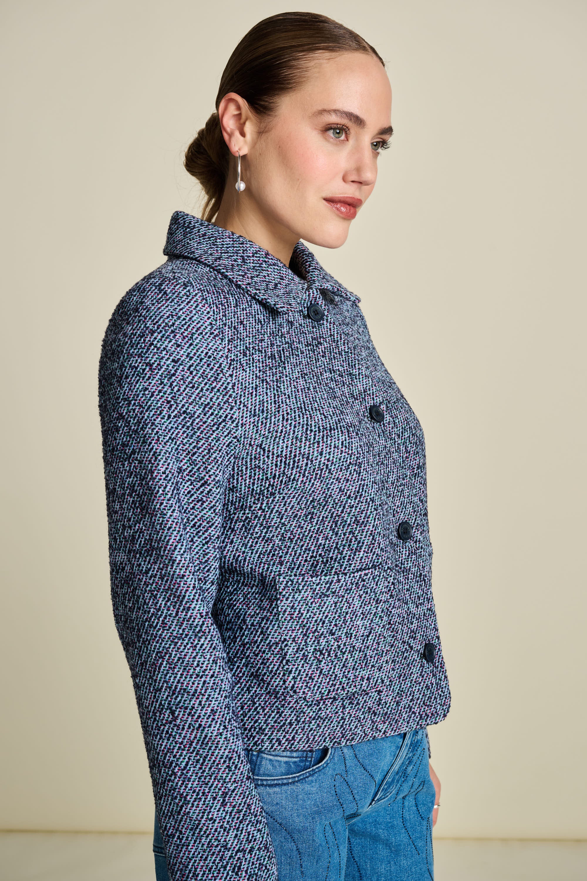 Jacket - Tweed Blue