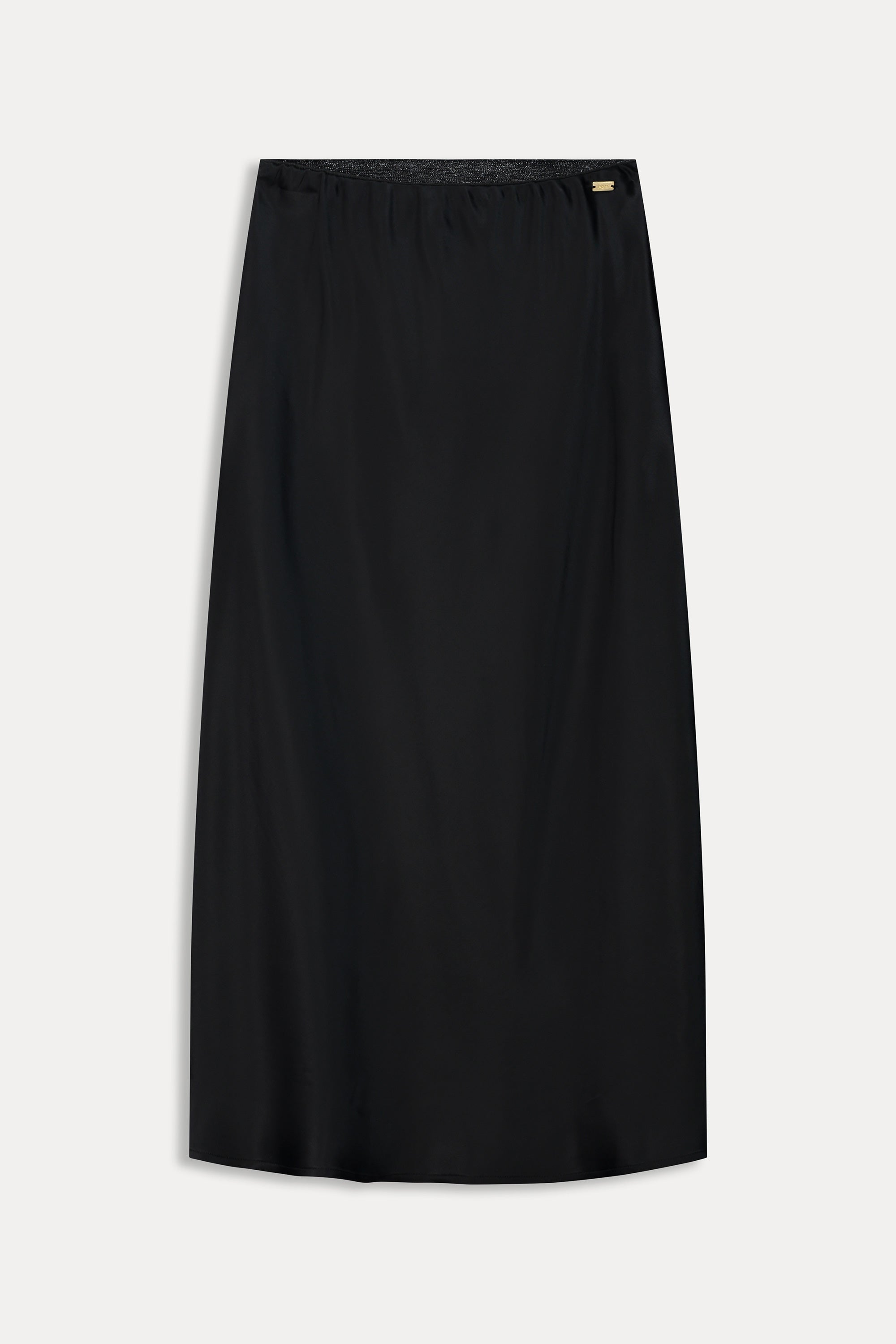 Black Skirt - Satin Black