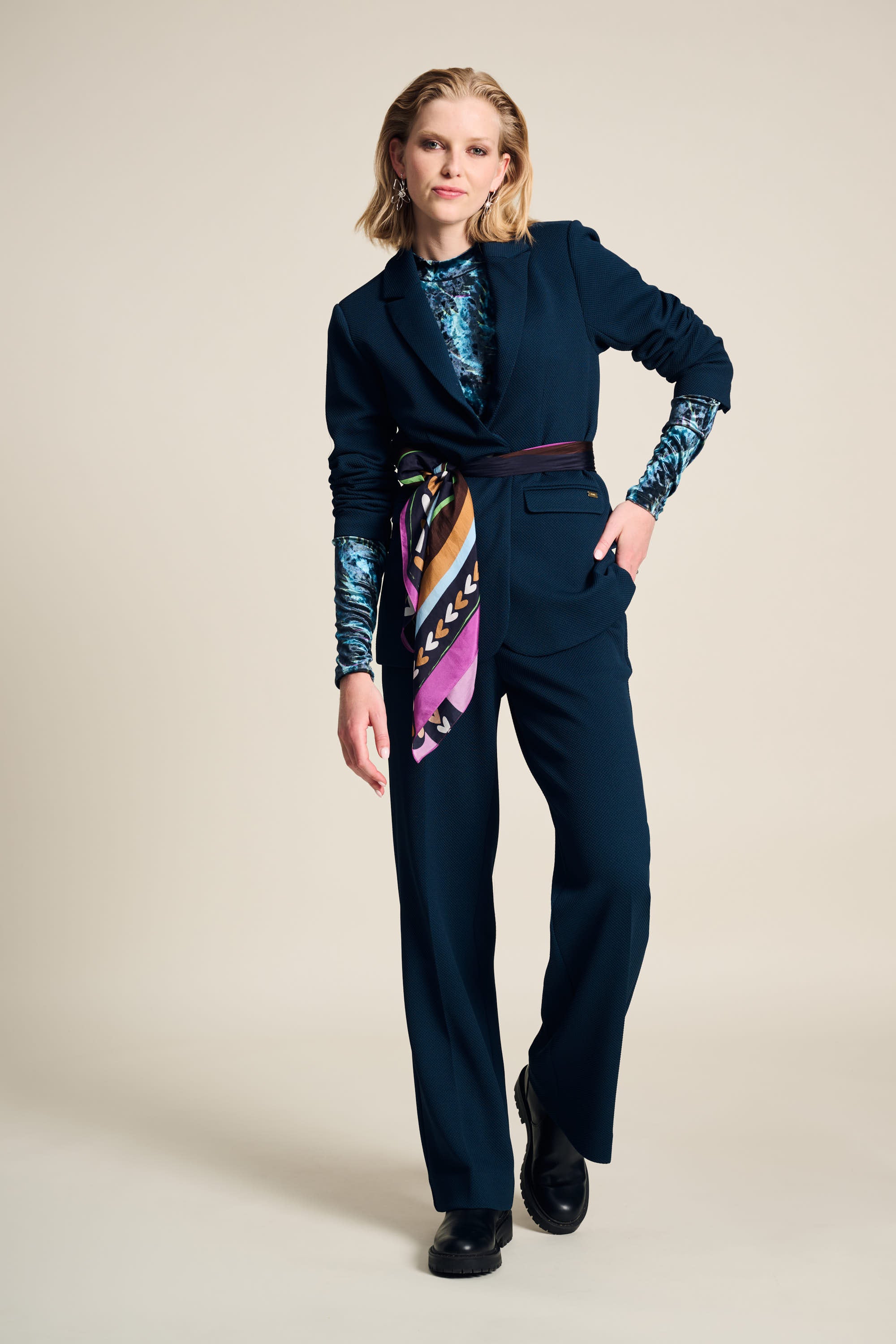 Purple Scarf - Shawl Silk Heart