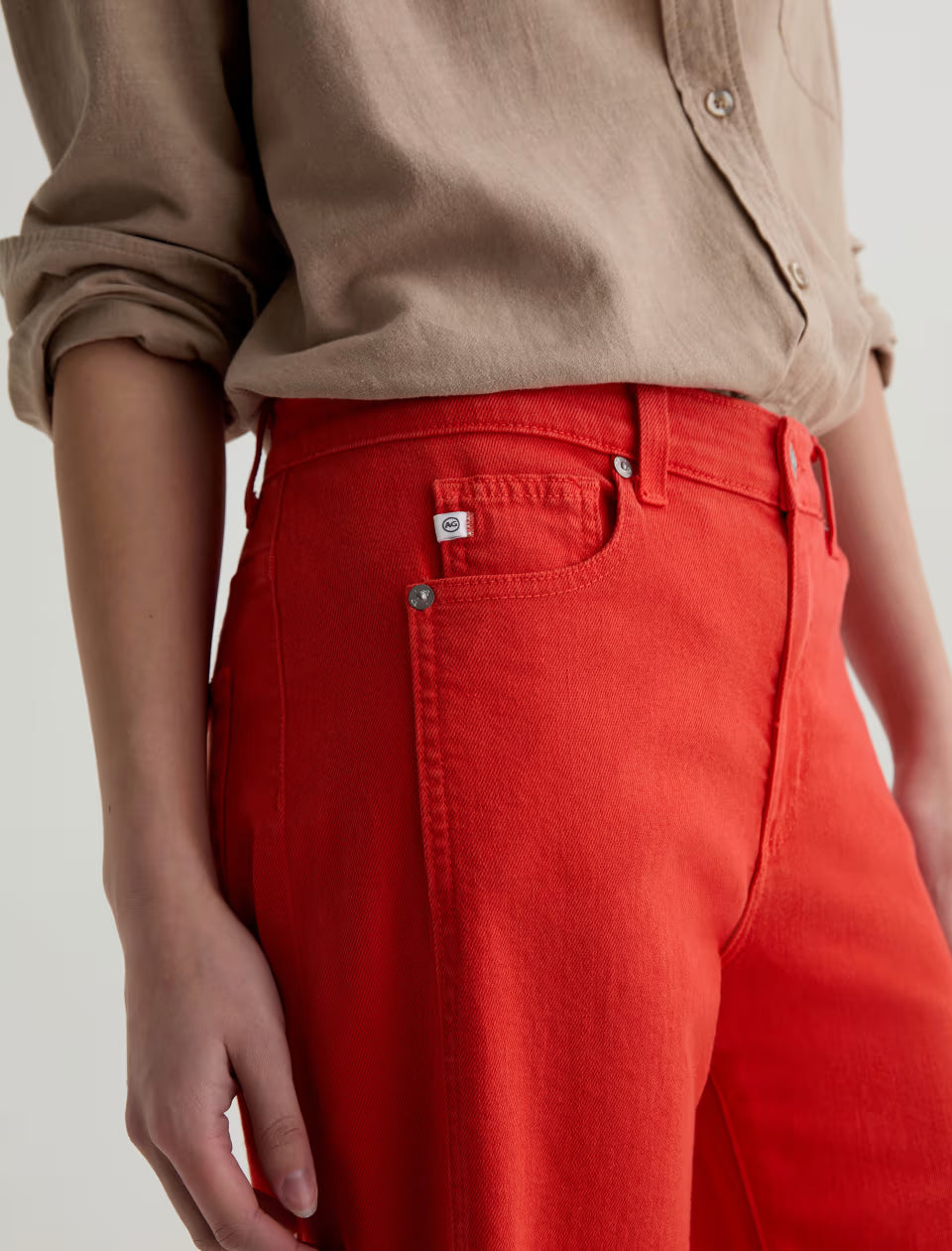 Saige Wide Leg Crop - Tabasco