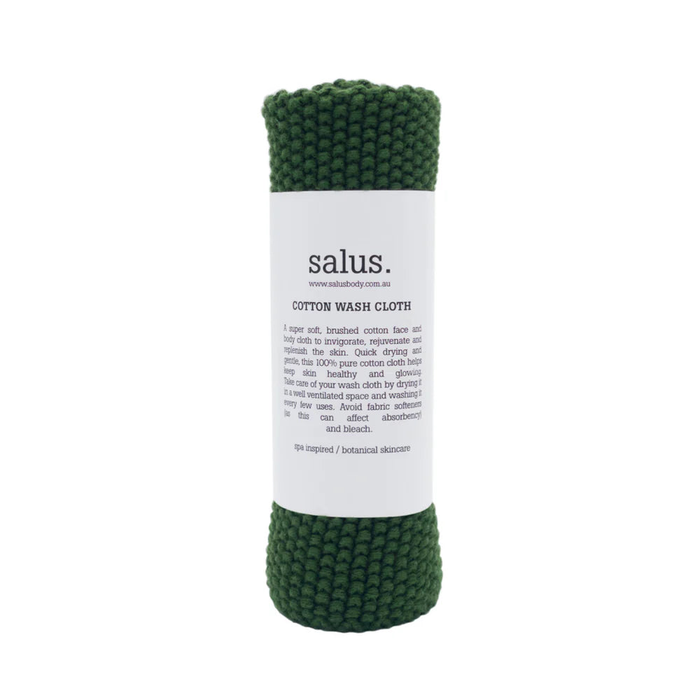 Cotton Wash Cloth - Green