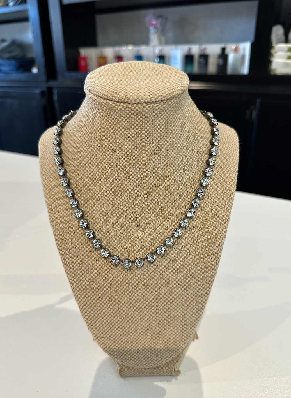 Aurora Rocks Mini Crystal Choker - Black Matte