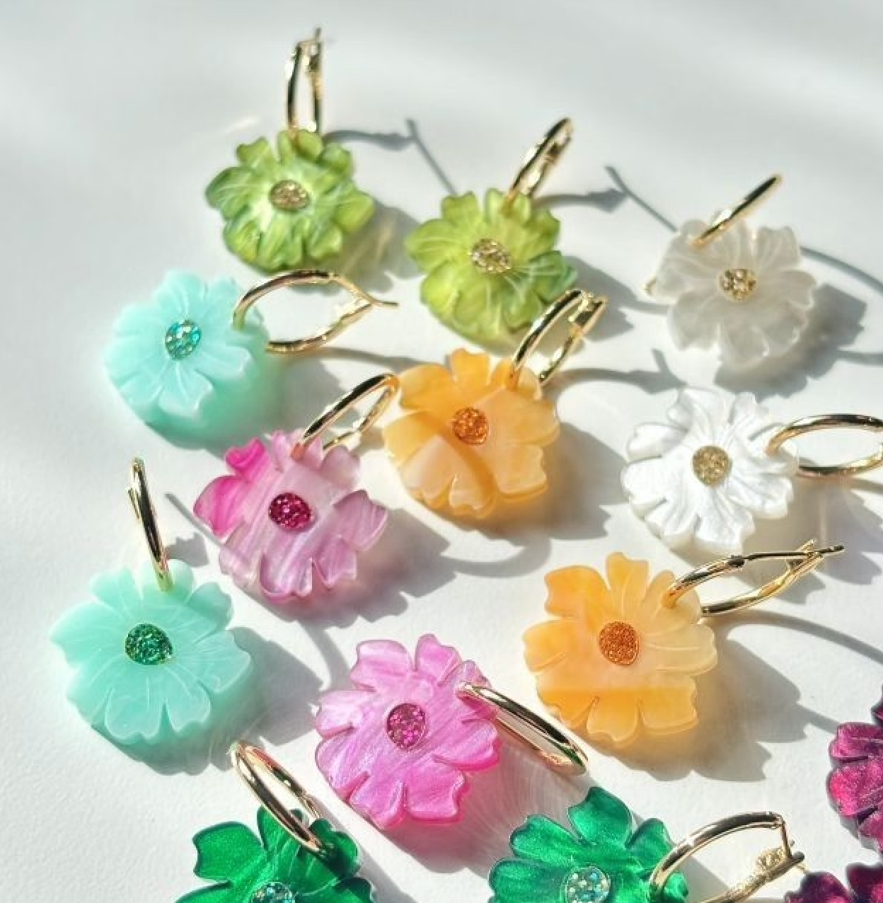 Wildflowers Earring - Magenta