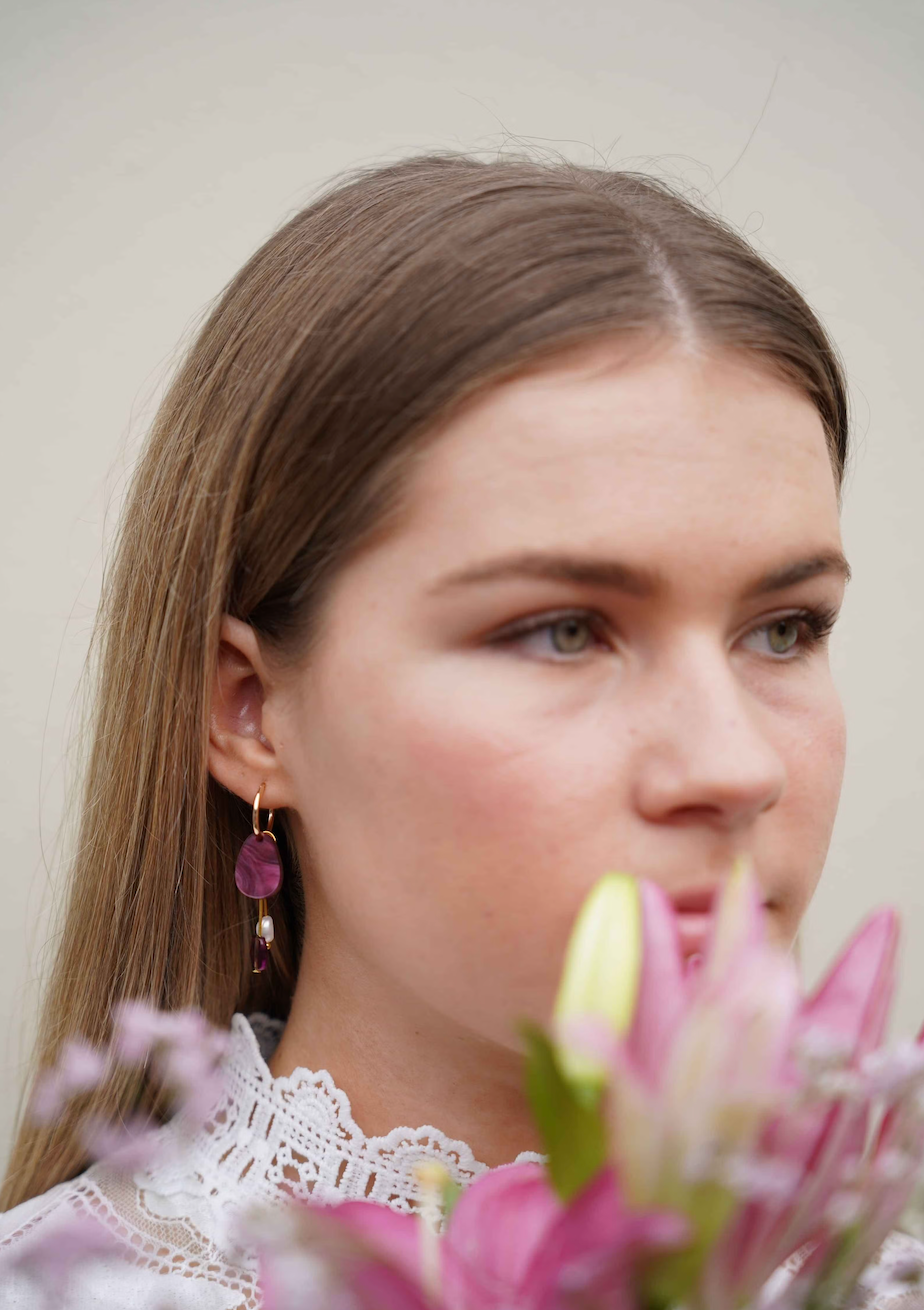 Chloe Earring - Merlot