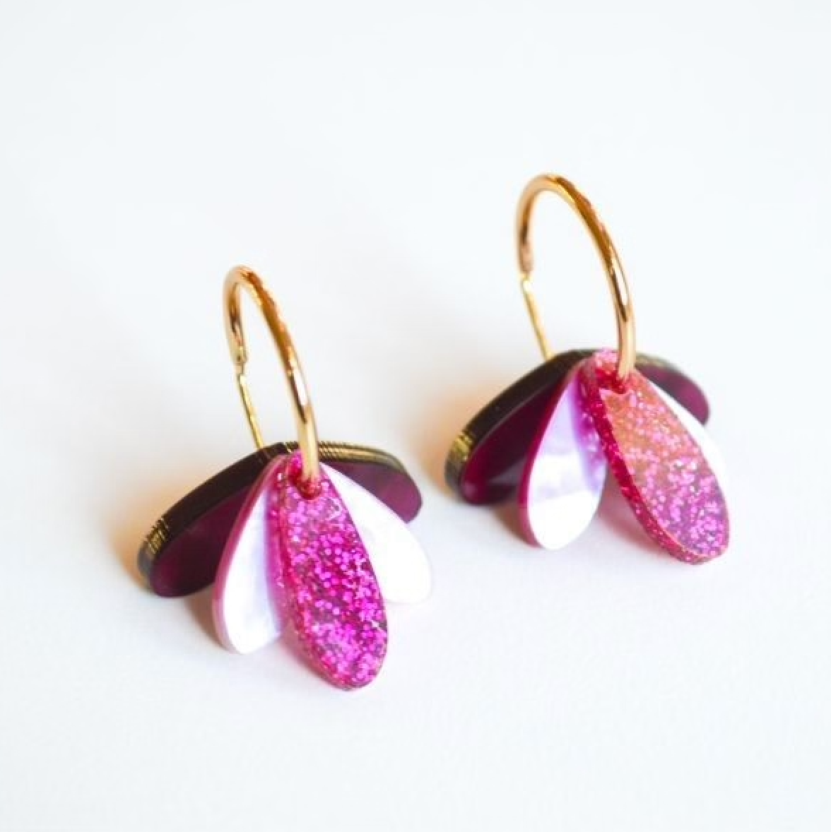 Happy Hour Earrings - Merlot