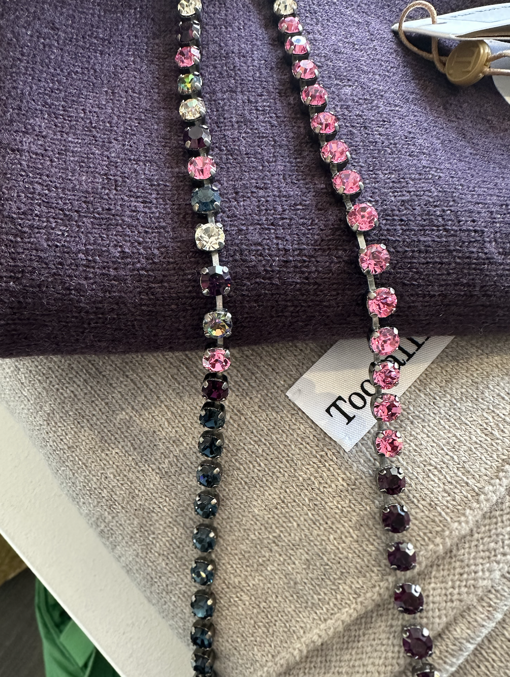 Aurora Rocks Mini Double Neckalce - Pink Amethyst