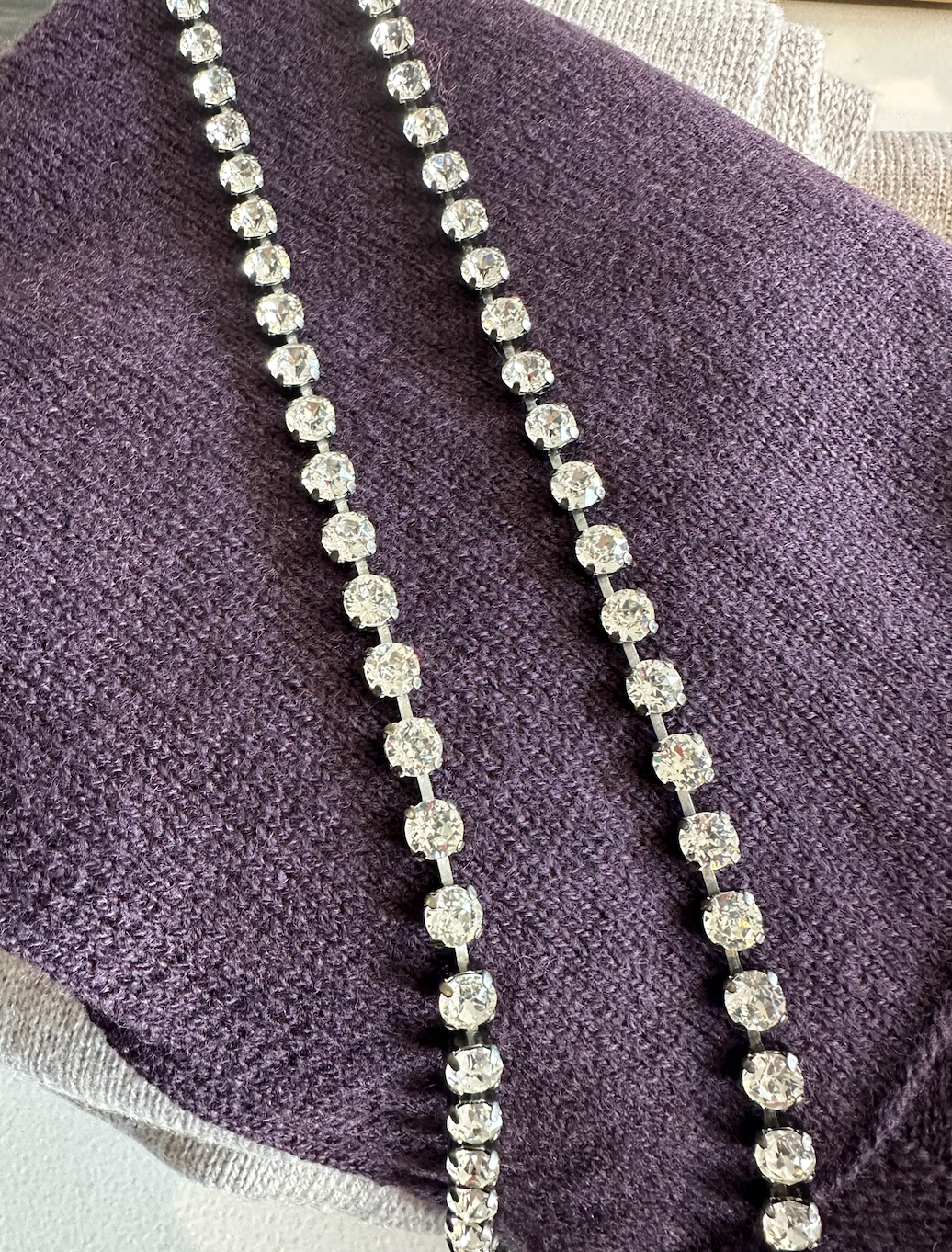 Aurora Rocks Mini Double Neckalce - Crystal