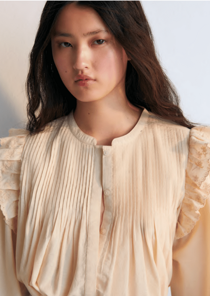 Preveza Blouse - Macadamia