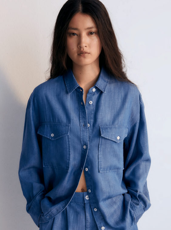 Ophelia Shirt - Powder Blue