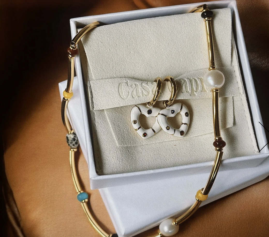 Fiorentina Earrings - White