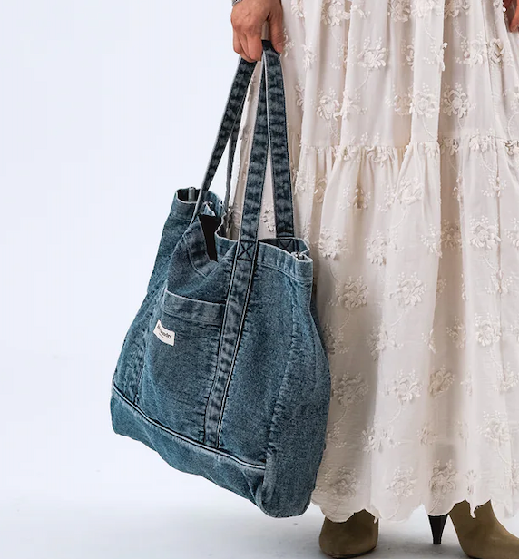 Juniper Washed Denim Bag