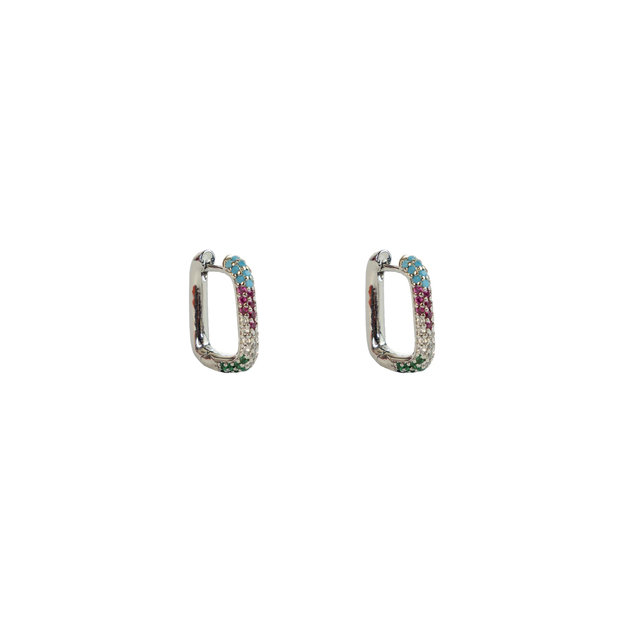 Sienna Huggies - Multi coloured (Silver)