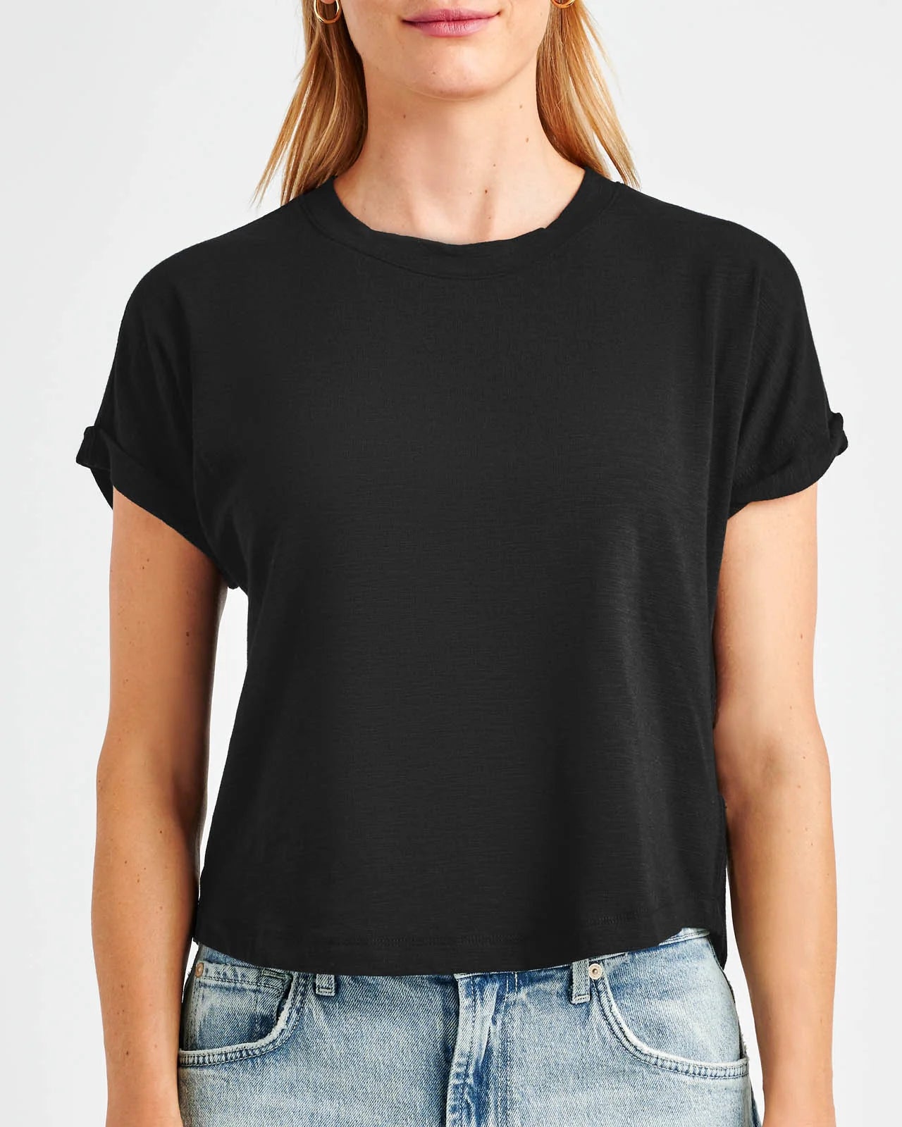 Skye SS Slub Tee - Black