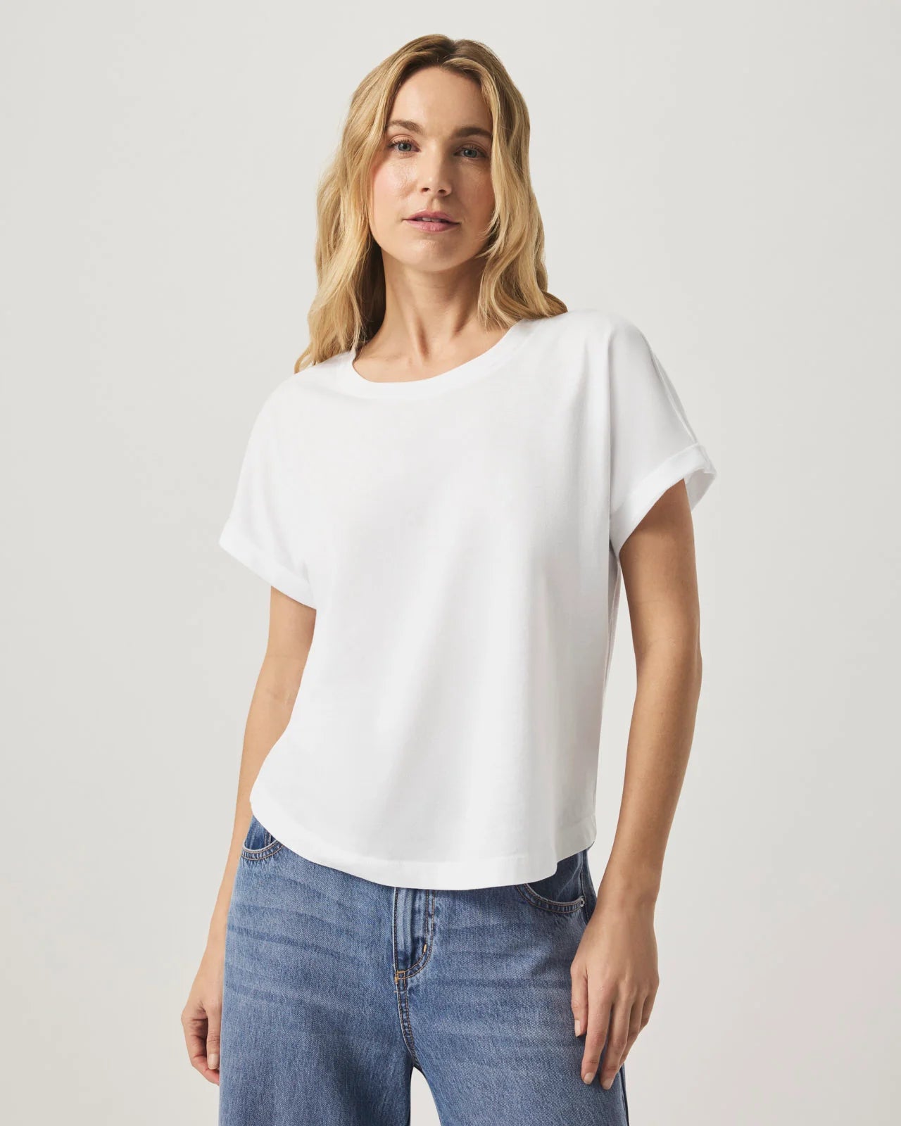 Skye SS Slub Tee - White