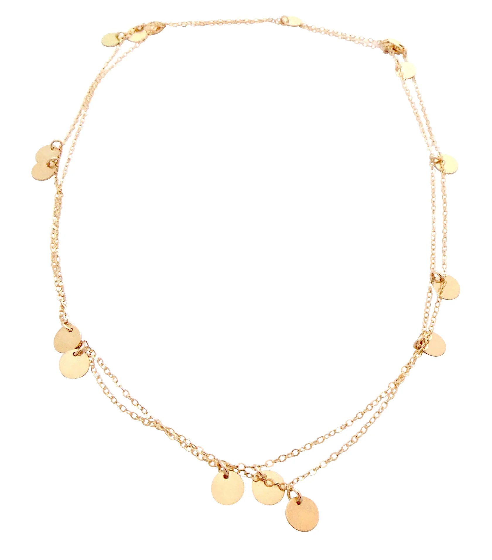 The Neva - Long Disc Necklace