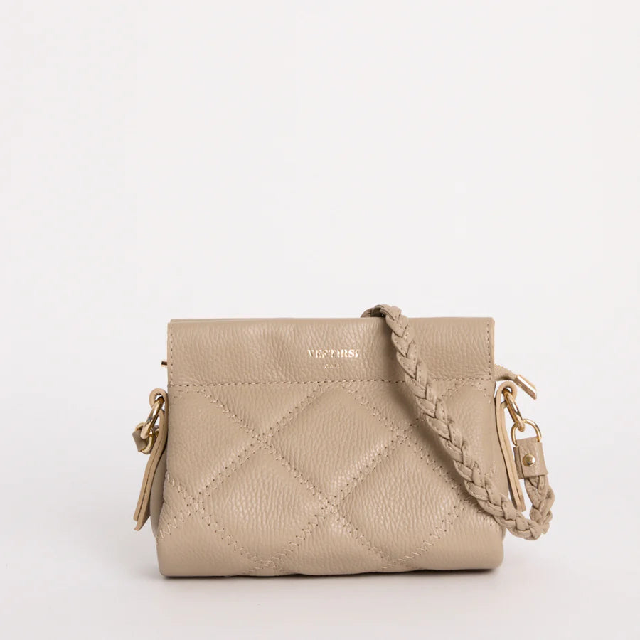 Ella Quilted Bag - Beige