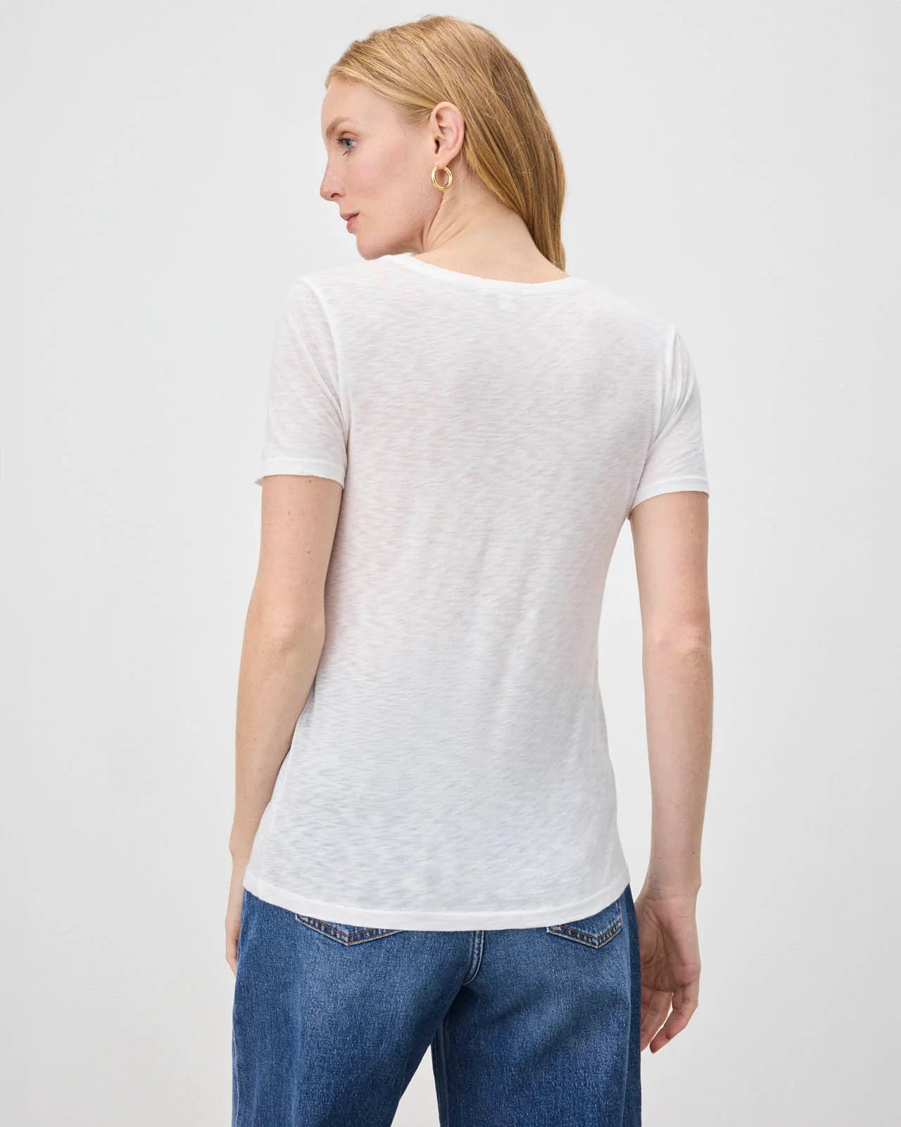 Zoe Slub Tee - White