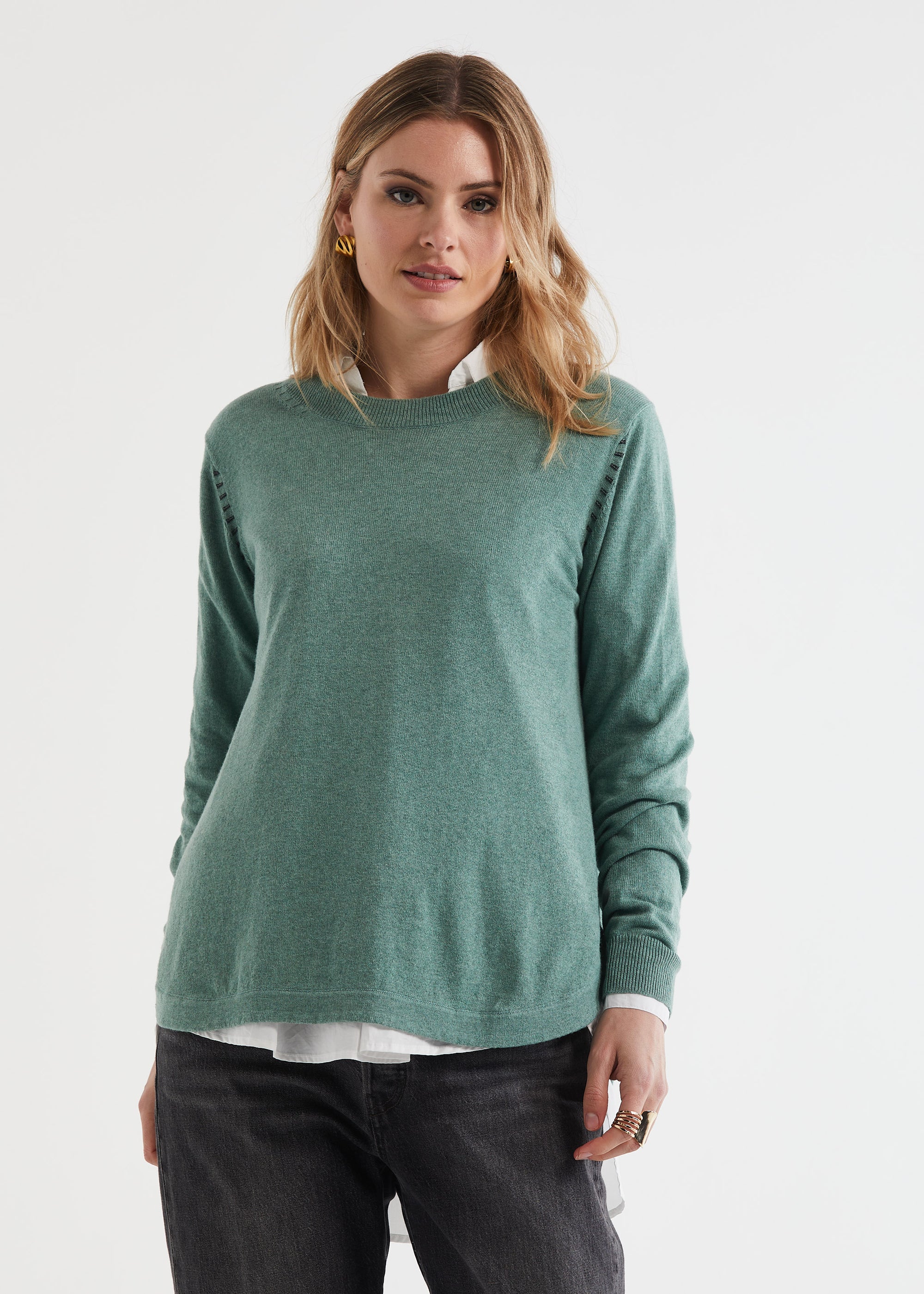 Essential Shirt Bottom - Moss