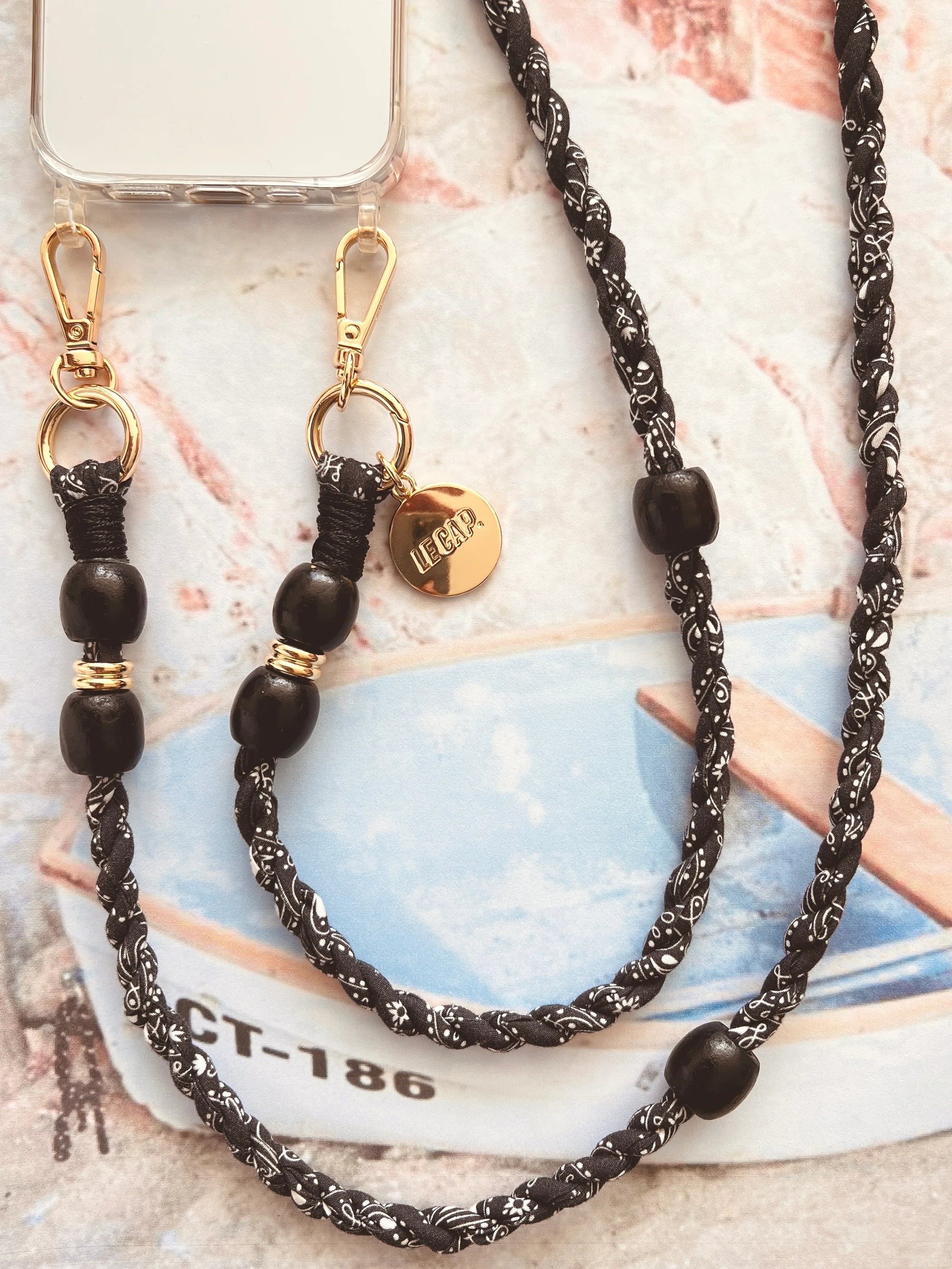 Crossbody Phone Strap - Black