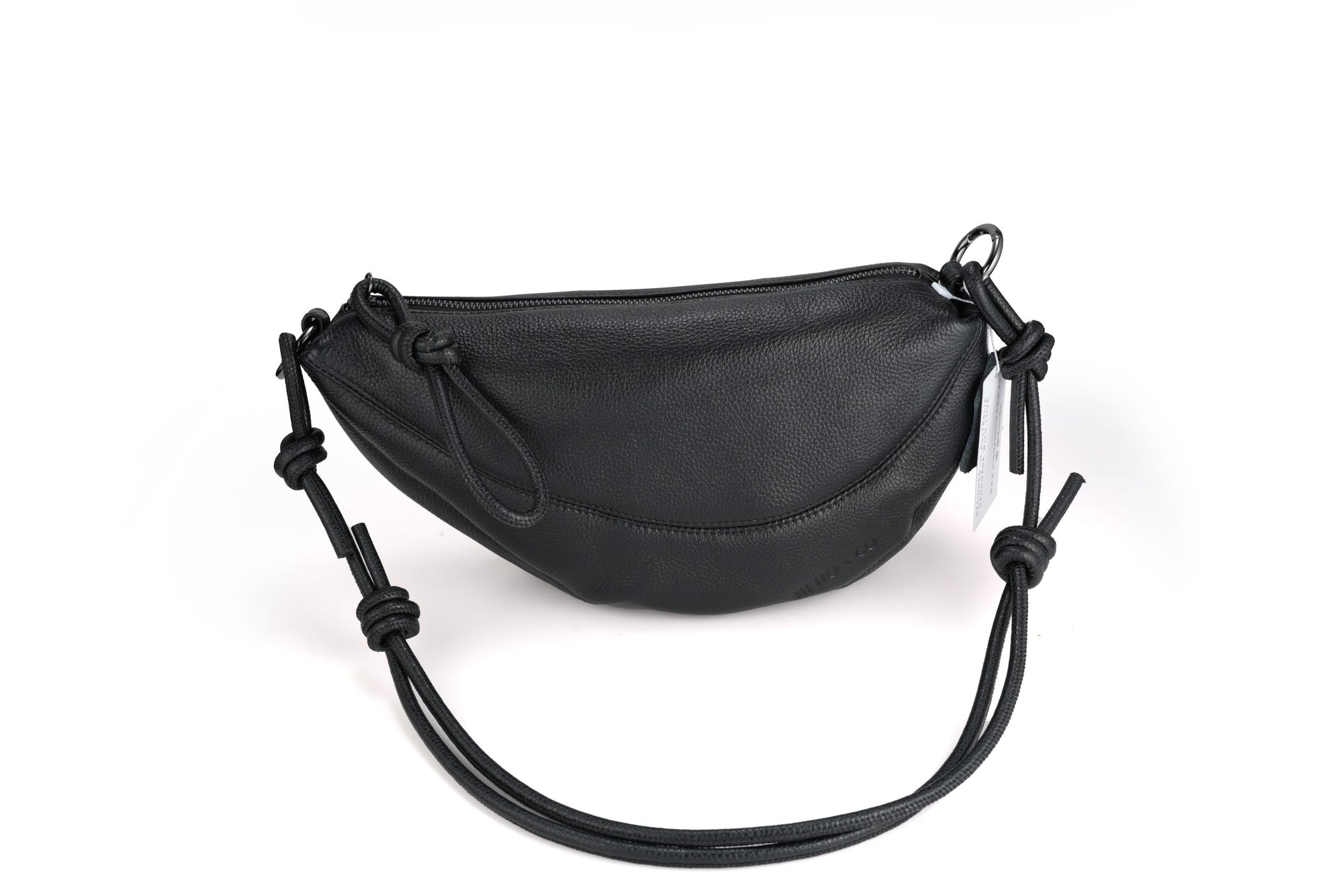 Crescent Bag - Black (Gunmetal Hardware)