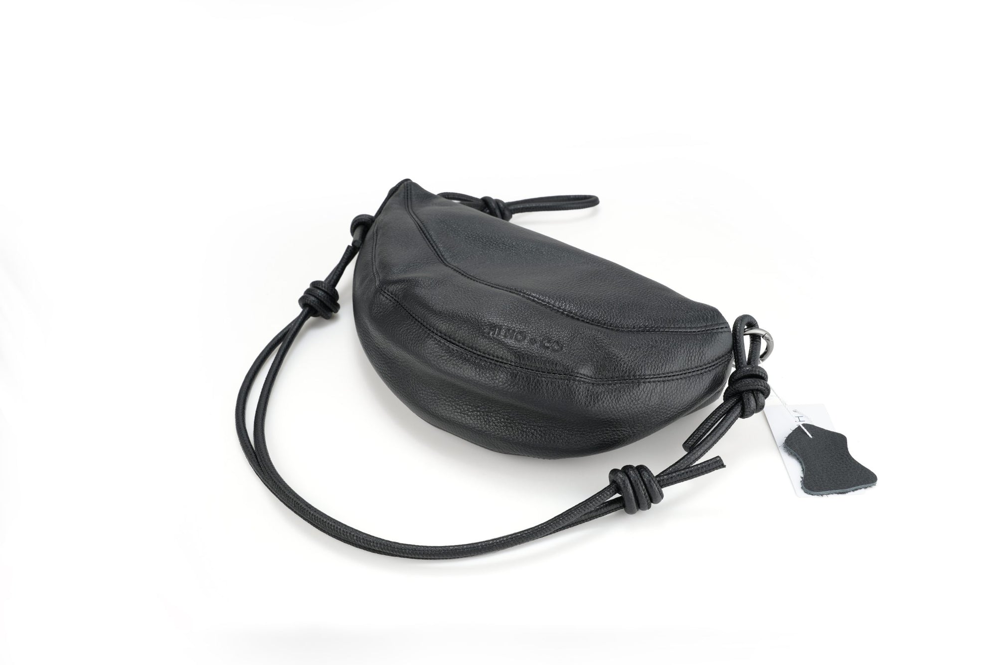 Crescent Bag - Black (Gunmetal Hardware)