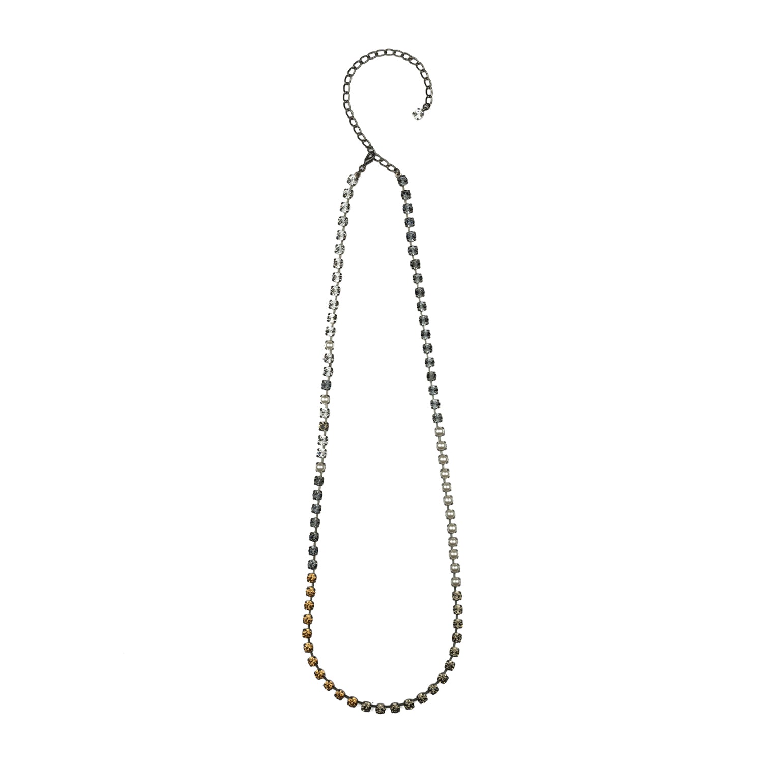 Aurora Rocks Mini Double Neckalce - Pearl & Topaz