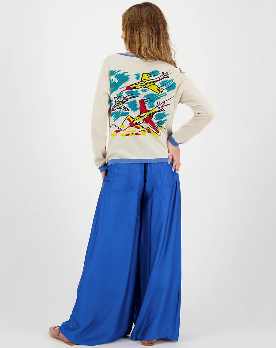 Annie Blue Wide Leg Pants