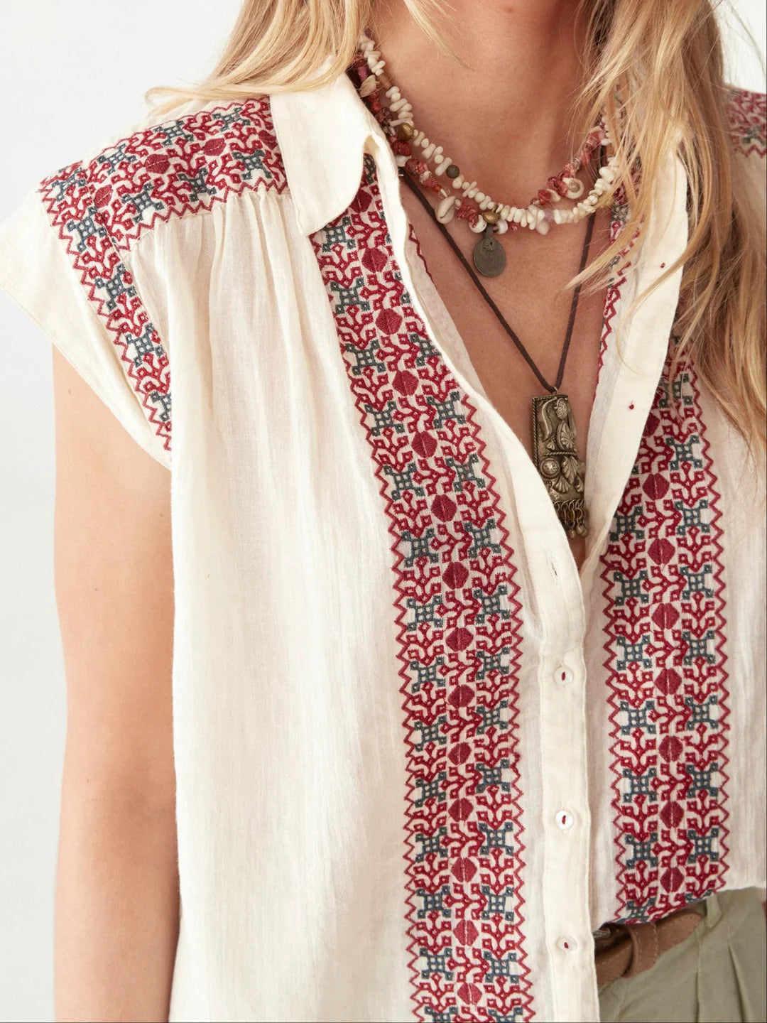 Malfada Blouse - Red Wine