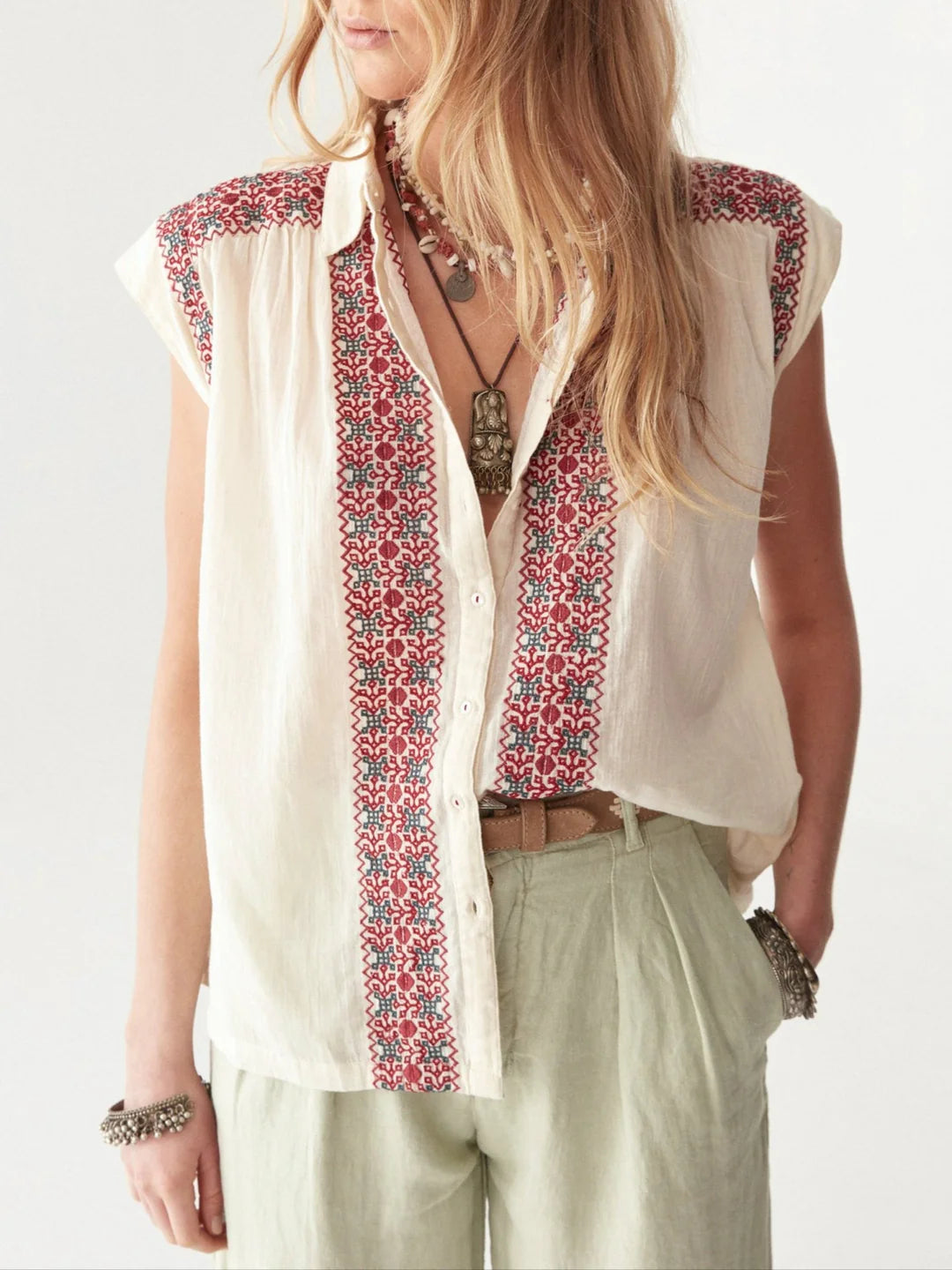 Malfada Blouse - Red Wine