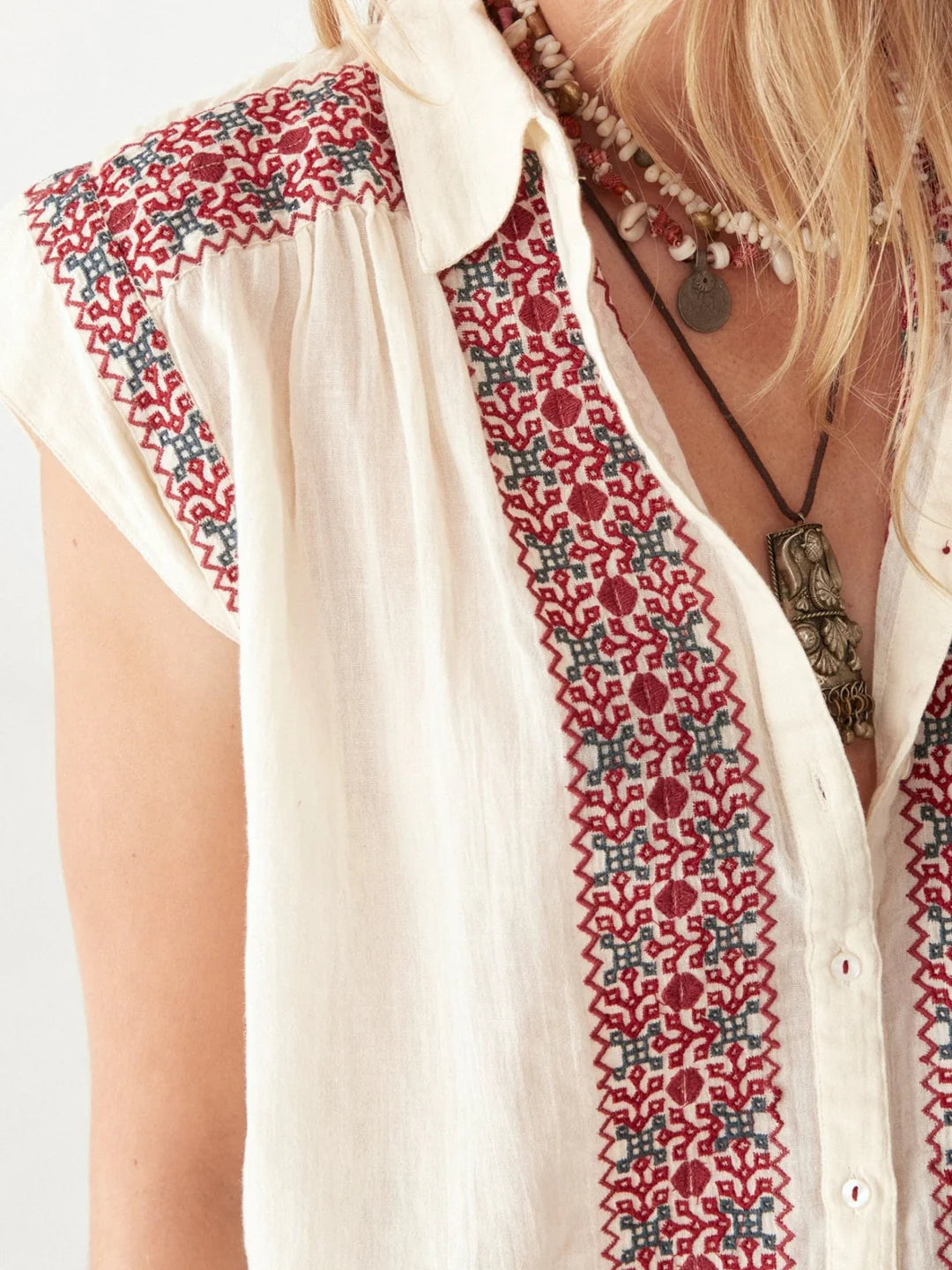 Malfada Blouse - Red Wine