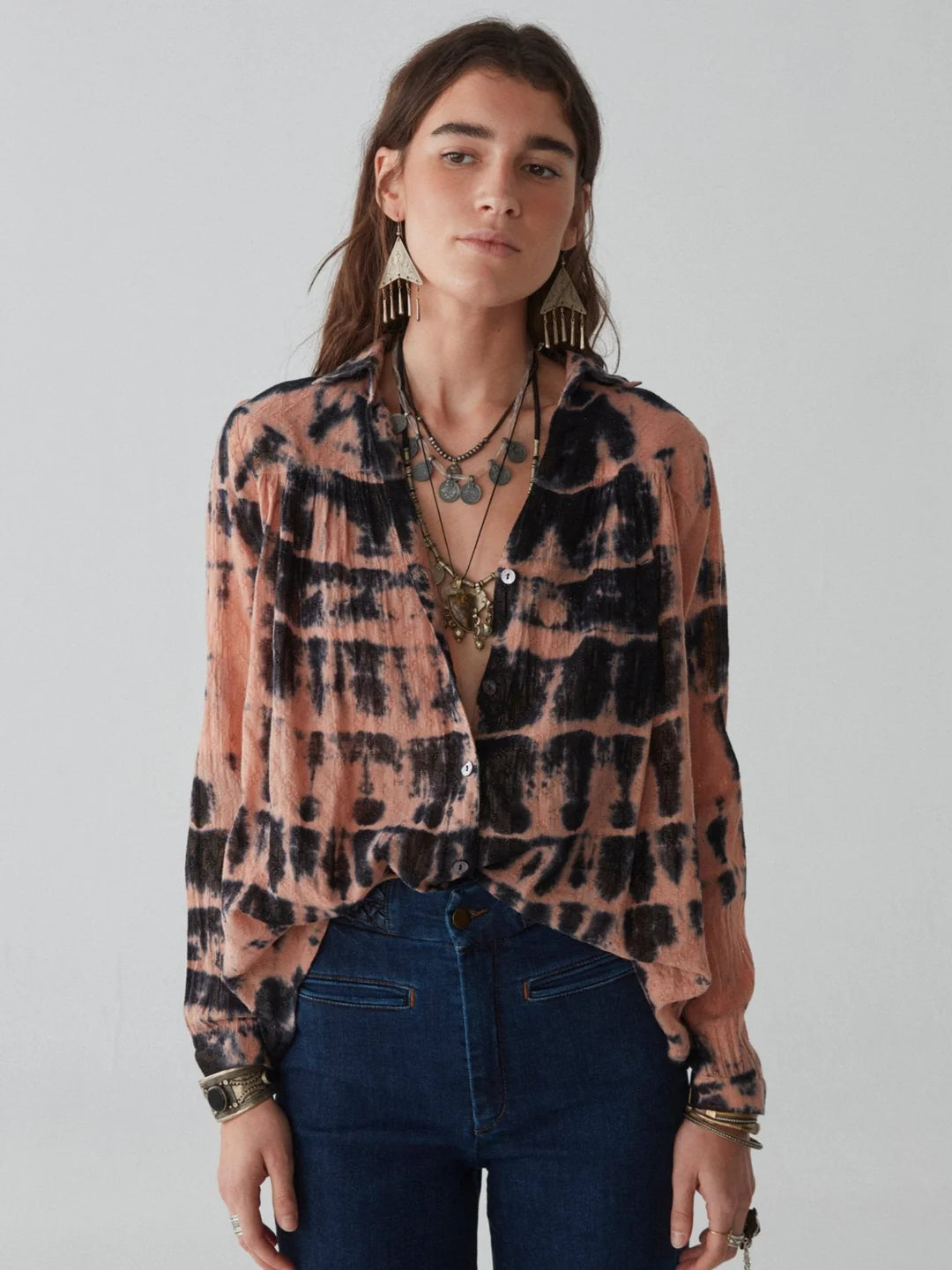 Mia Blouse - Flame Pink