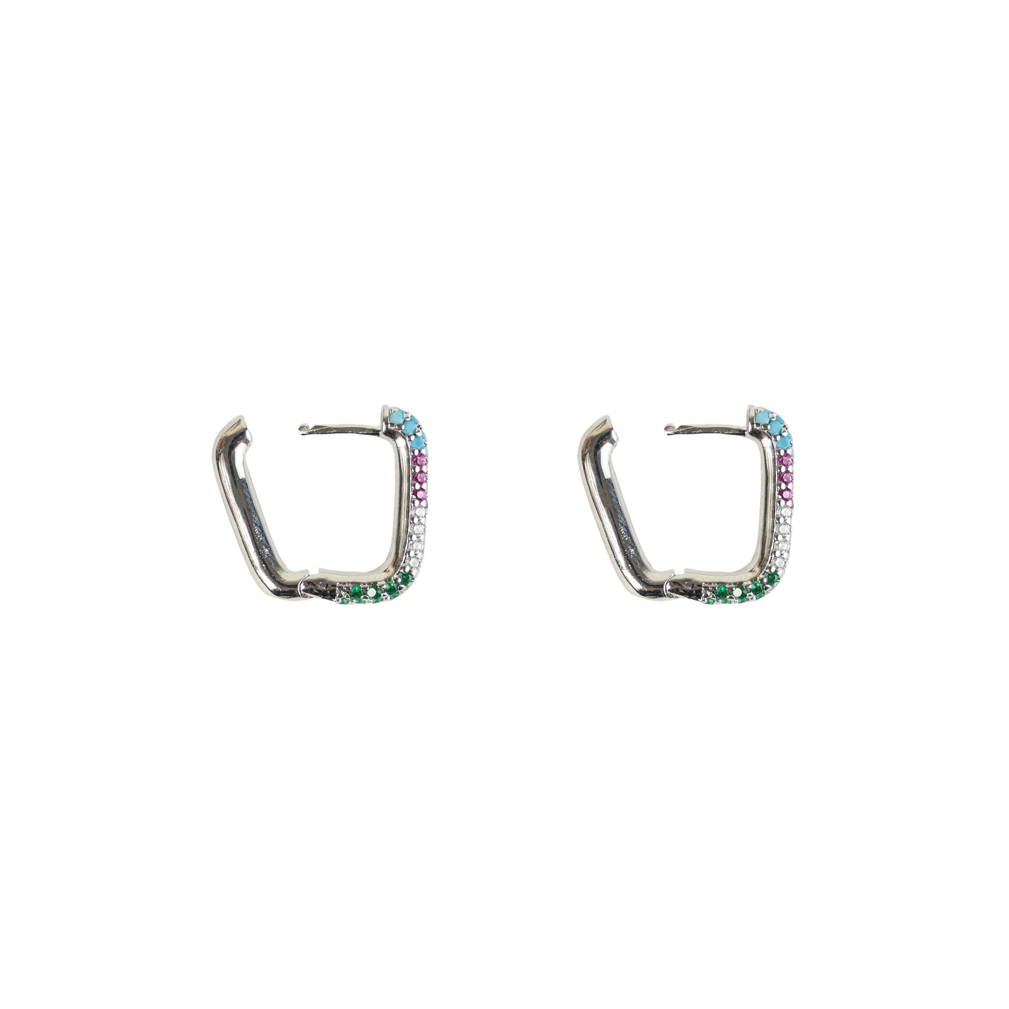 Sienna Huggies - Multi coloured (Silver)