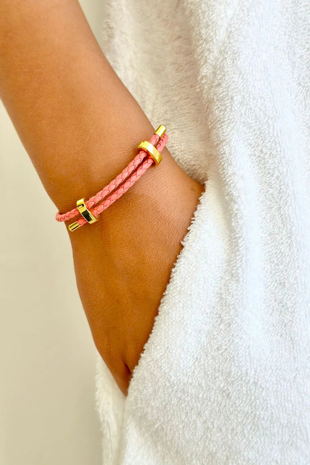 Peach Rope Bracelet