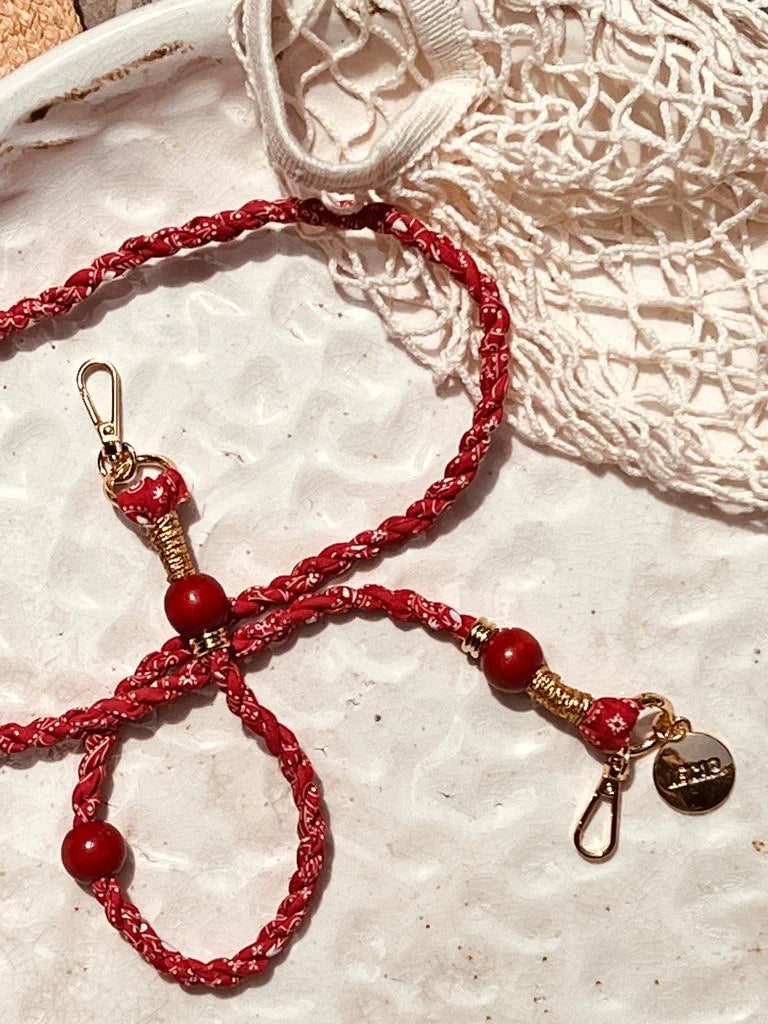 Crossbody Phone Strap - Red