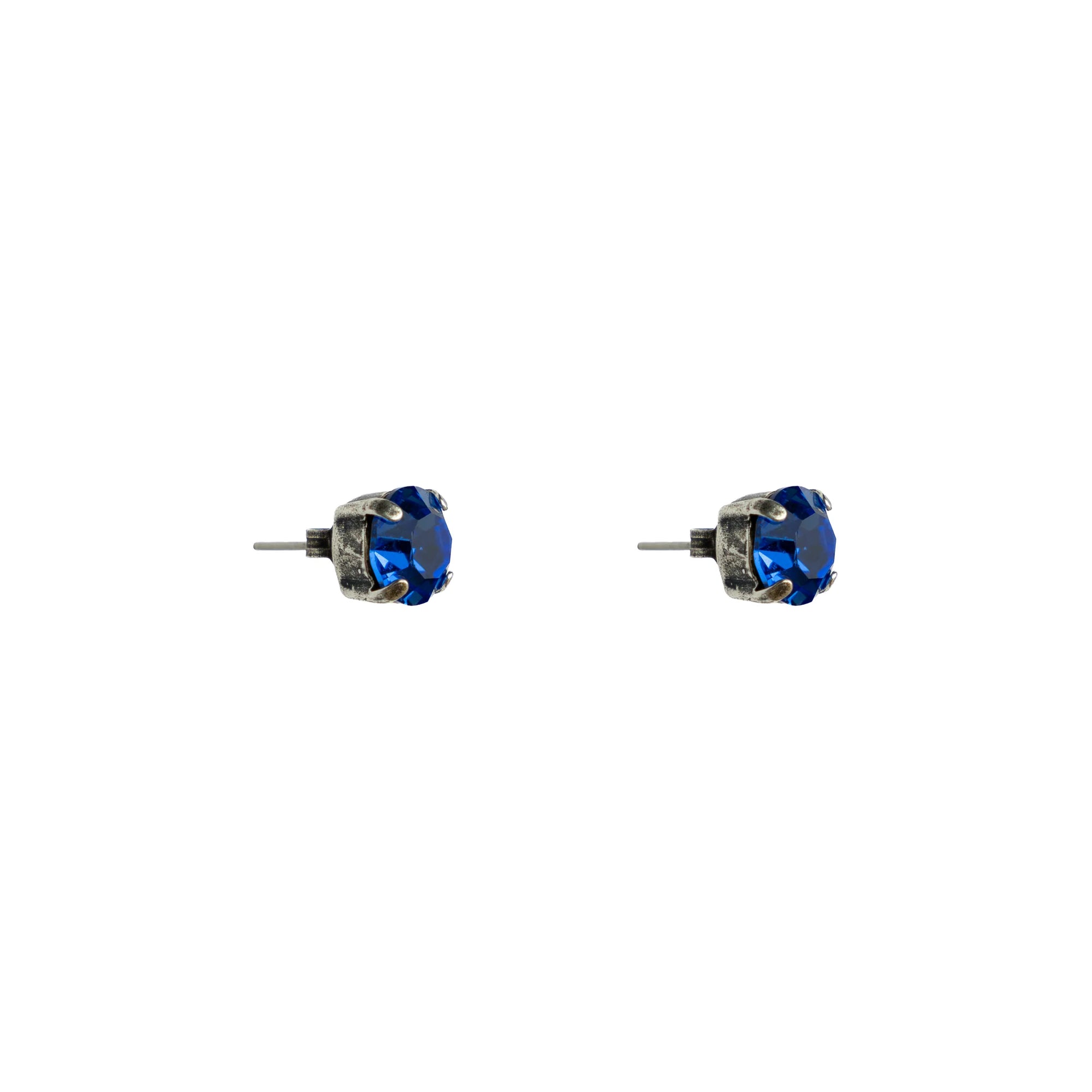 Rock Studs - Blue Sapphire