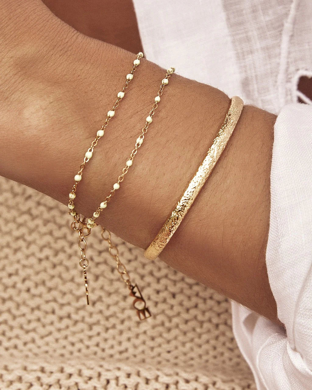 Stevie Gold Cuff Bracelet