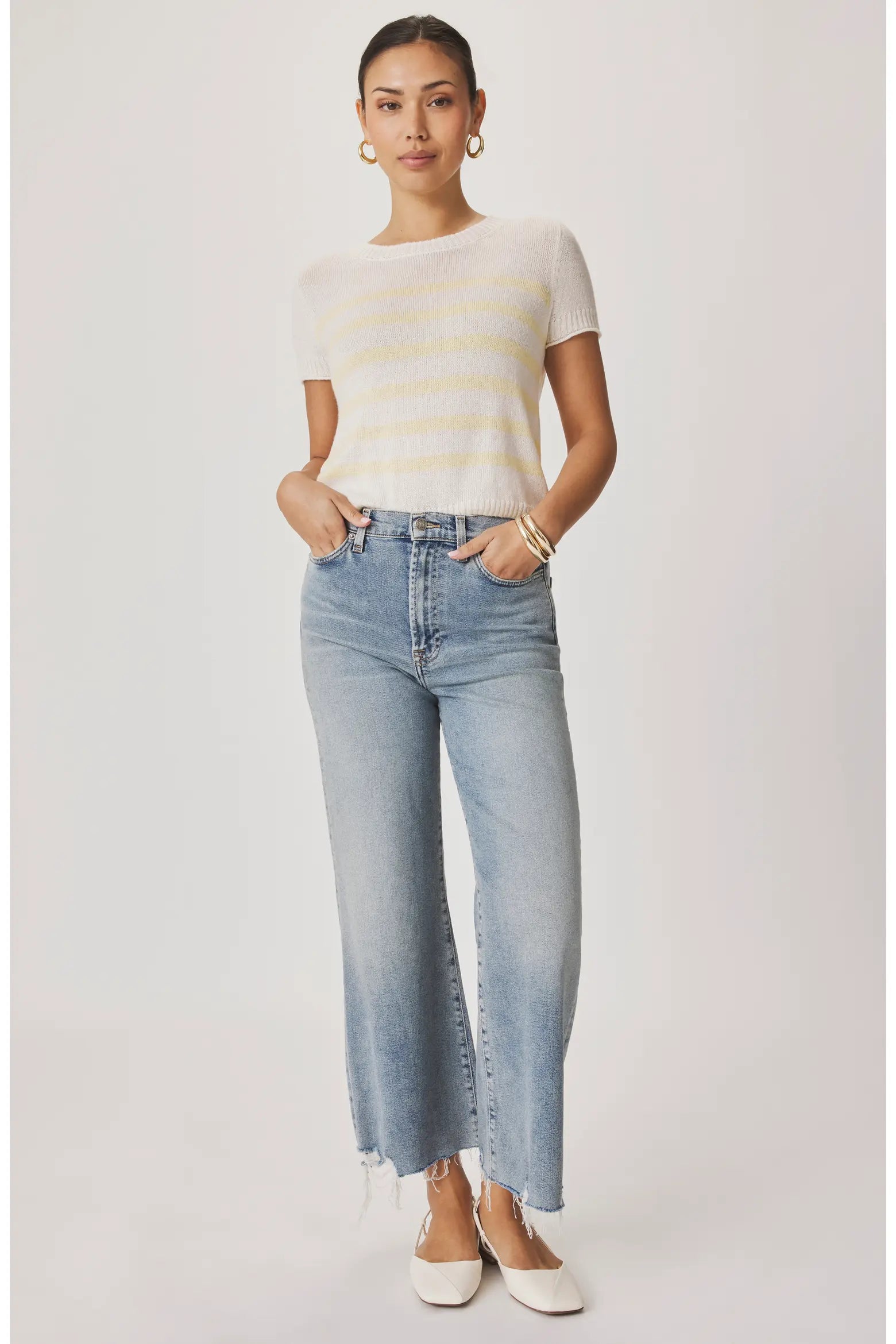 Emerson Striped Sweater - Honeysuckle