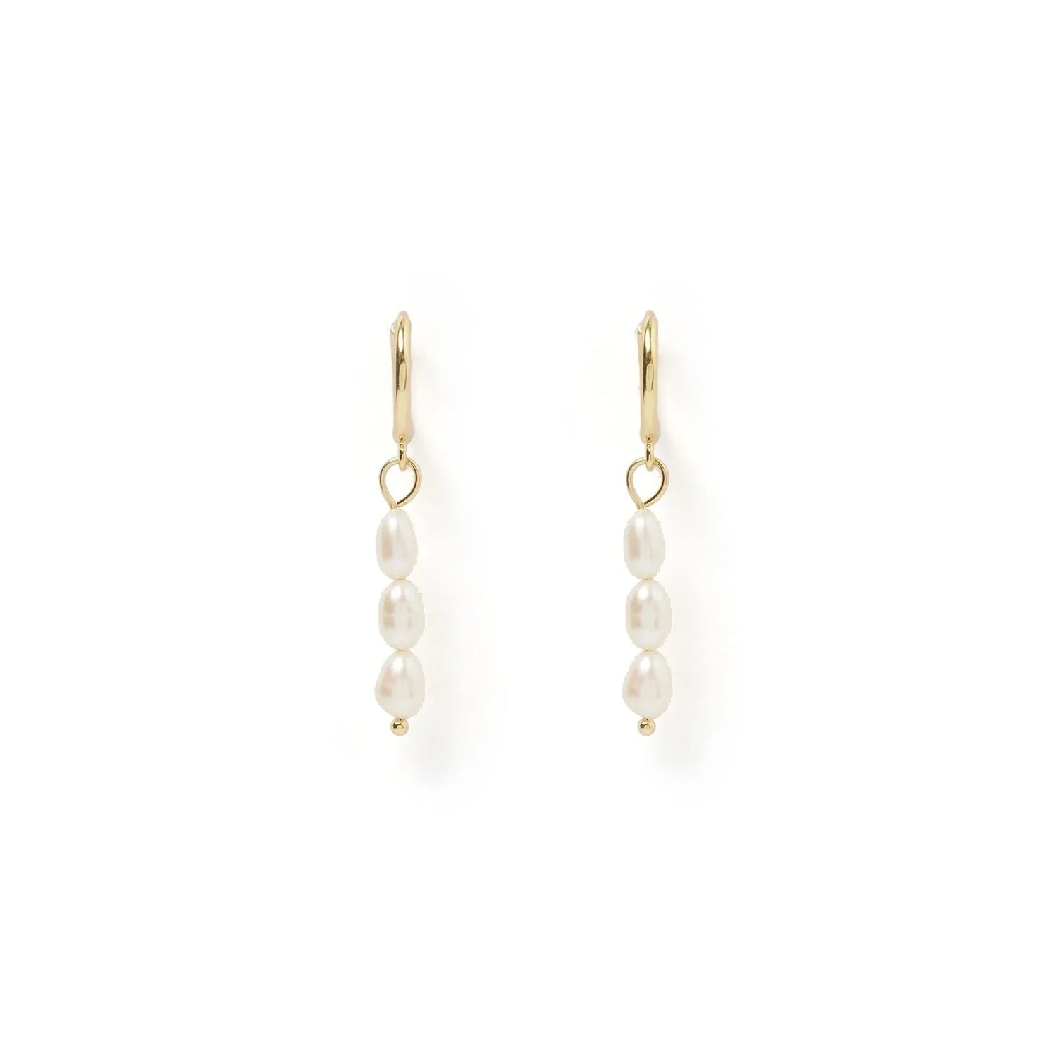 Indiana Gold/Pearl Earrings