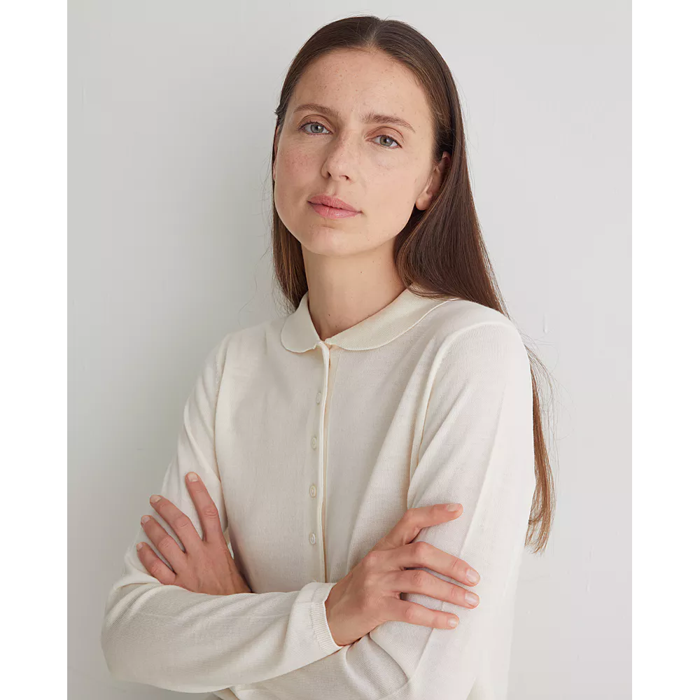 Merino Wool Jumper - Ecru