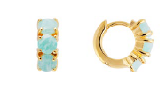 Amazonite Huggies