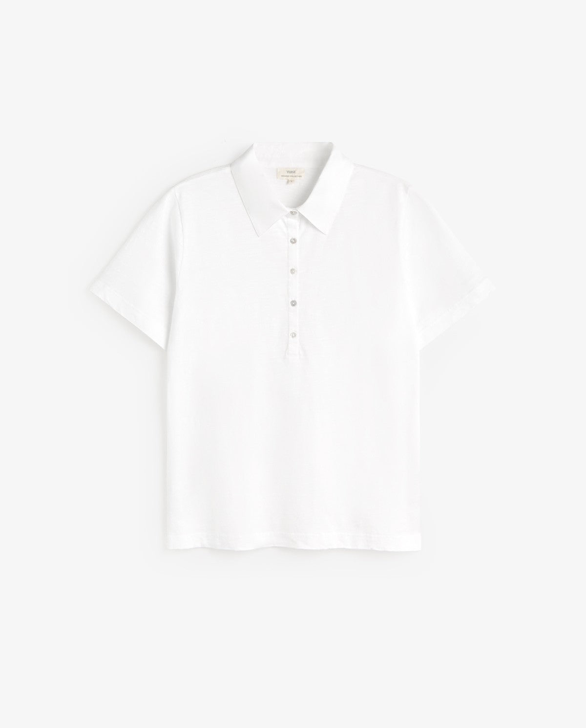 Bi Material T-Shirt - White