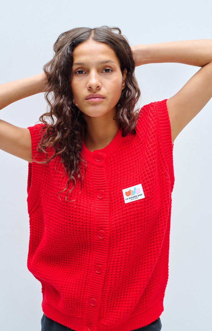 Womens Cardigan Crashway - Scarlet Red