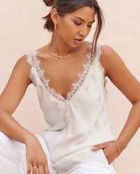 Solange Camisole - Moonbeam/Cream