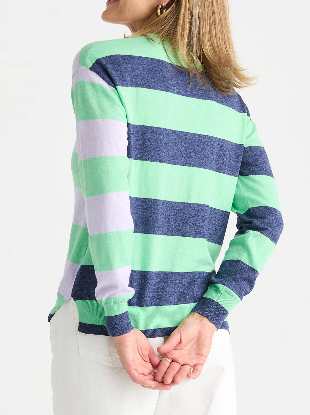 Coastal Stripe Knit - Jelly Mint