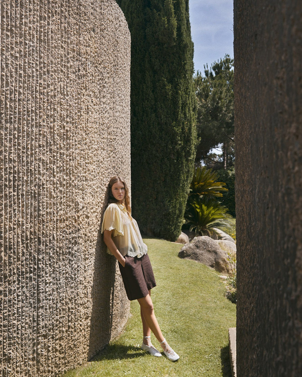 Linen Shorts - Chocolate