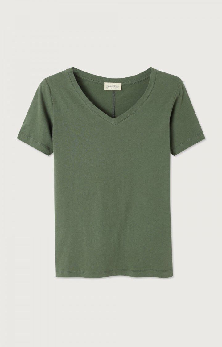 Gami V Neck Short Sleeved Tee - Basil