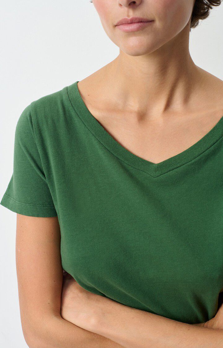 Gami V Neck Short Sleeved Tee - Basil